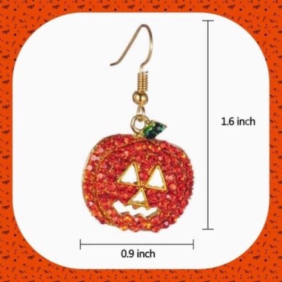 New Halloween ๐ Crystal Rhinestone Gorgeous Pumpkin Earrings
Sparkles - Picture 10 of 11